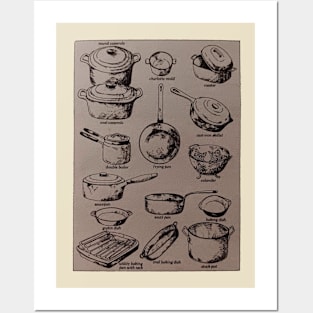 pots and pans Posters and Art